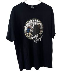 Rod Wave Ghetto Gospel Band Tee Black Short Sleeve XL